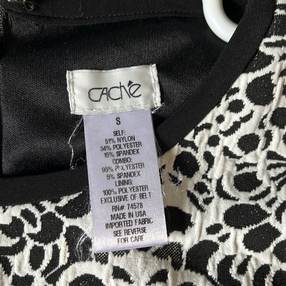 Like new Cache black and white dress - Picture 3 of 4